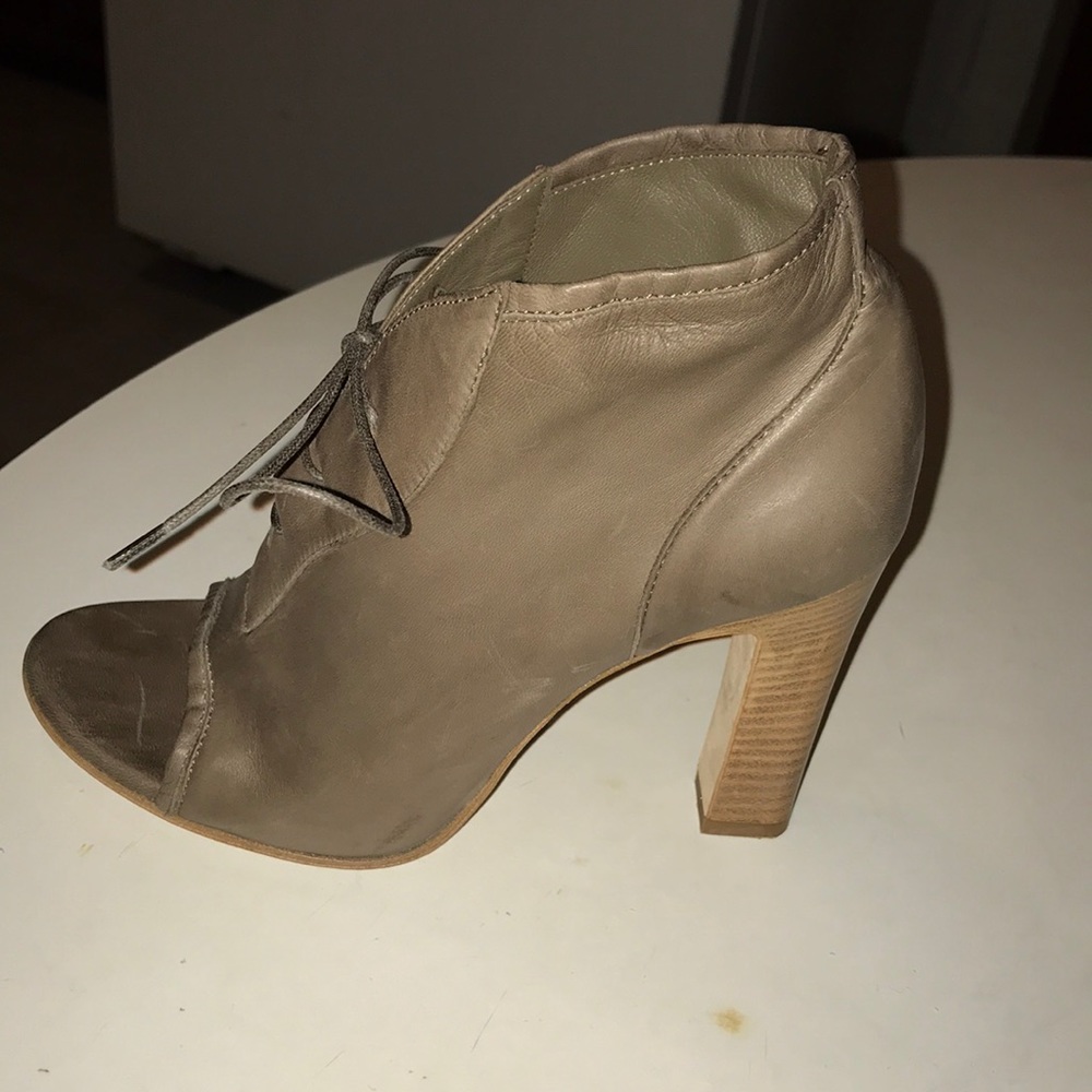 91. Jil Sanders Peep Toes Ankle Boots sz 36.5 - Picture 2 of 8